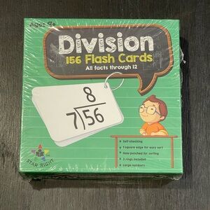 New Division Flash Cards
